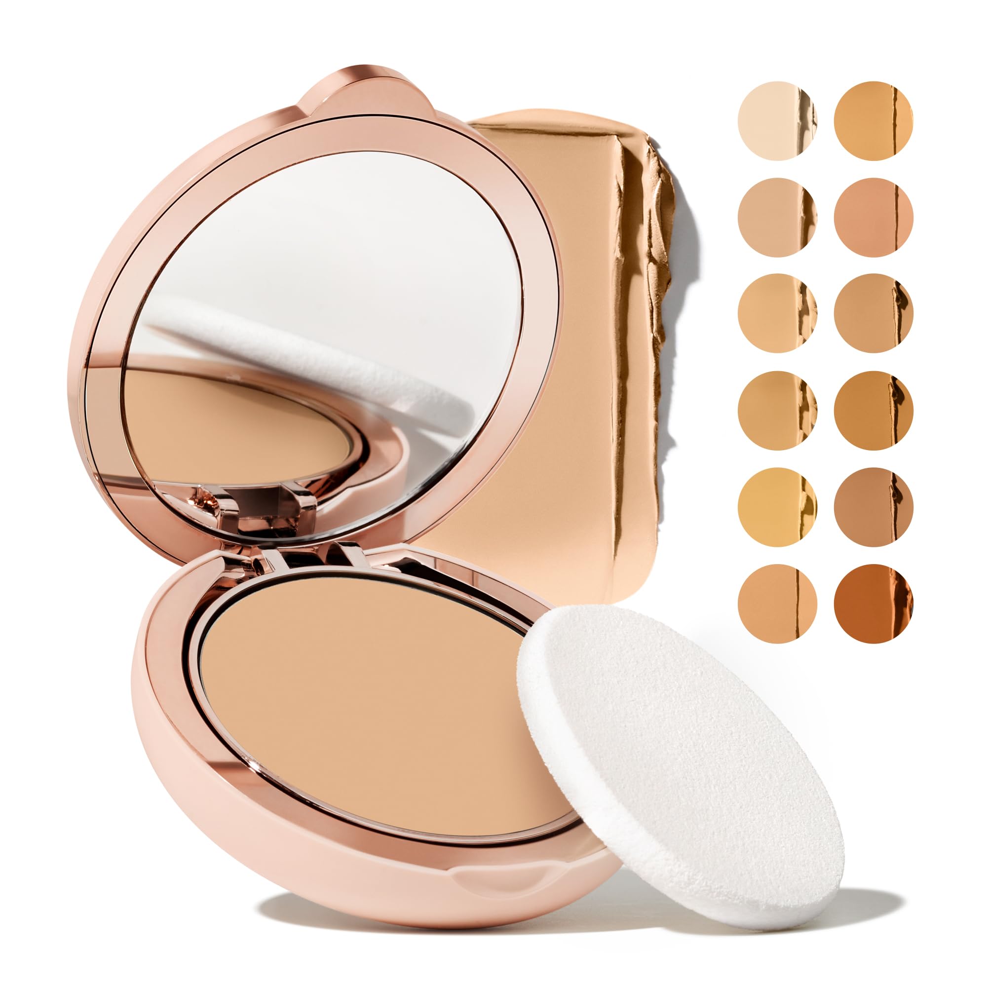 Toty by Sofia Vergara - Ilumina CC Creamy Compact SPF 50+ Mineral Broad Spectrum Sunscreen for Face - Tinted Blurring Balm SPF- Matte, Light Coverage - Water & Sweat Resistant - All Skin Types - 1C