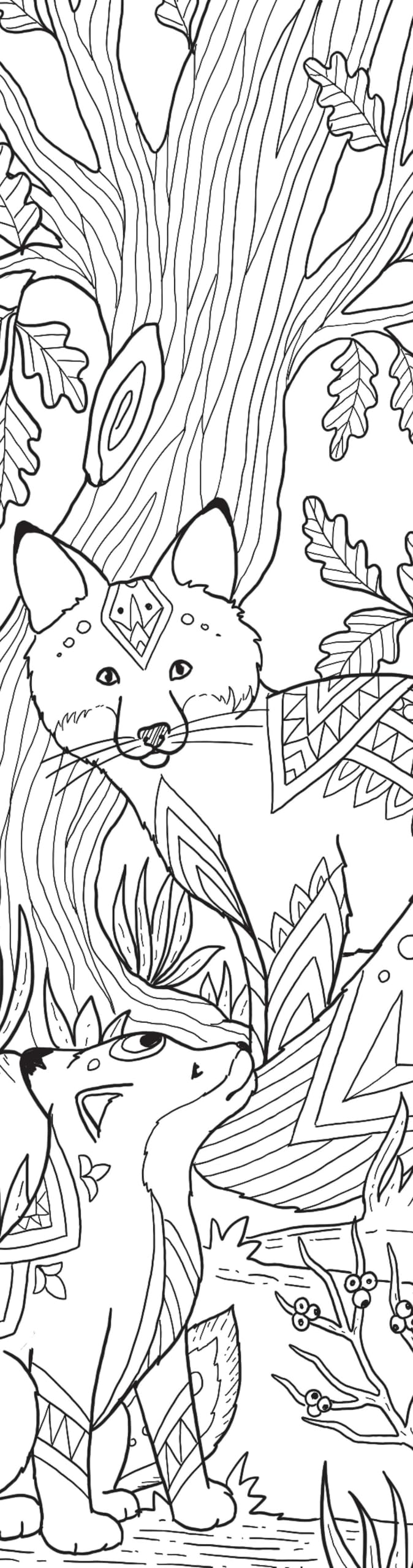 Animals Coloring Bookmarks