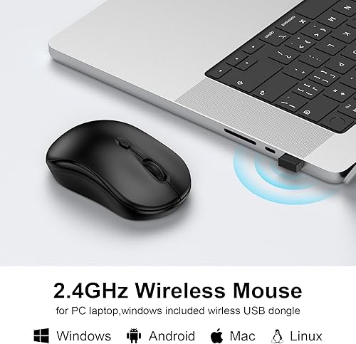 Miniatura 3 de Wireless Mouse,Computer Wireless Cordless Mouse 2.4GHz HP Mice for Laptop,PC,Computer,HP, Windows,Chromebook,Notebook,Mac,Desktop USB Mice