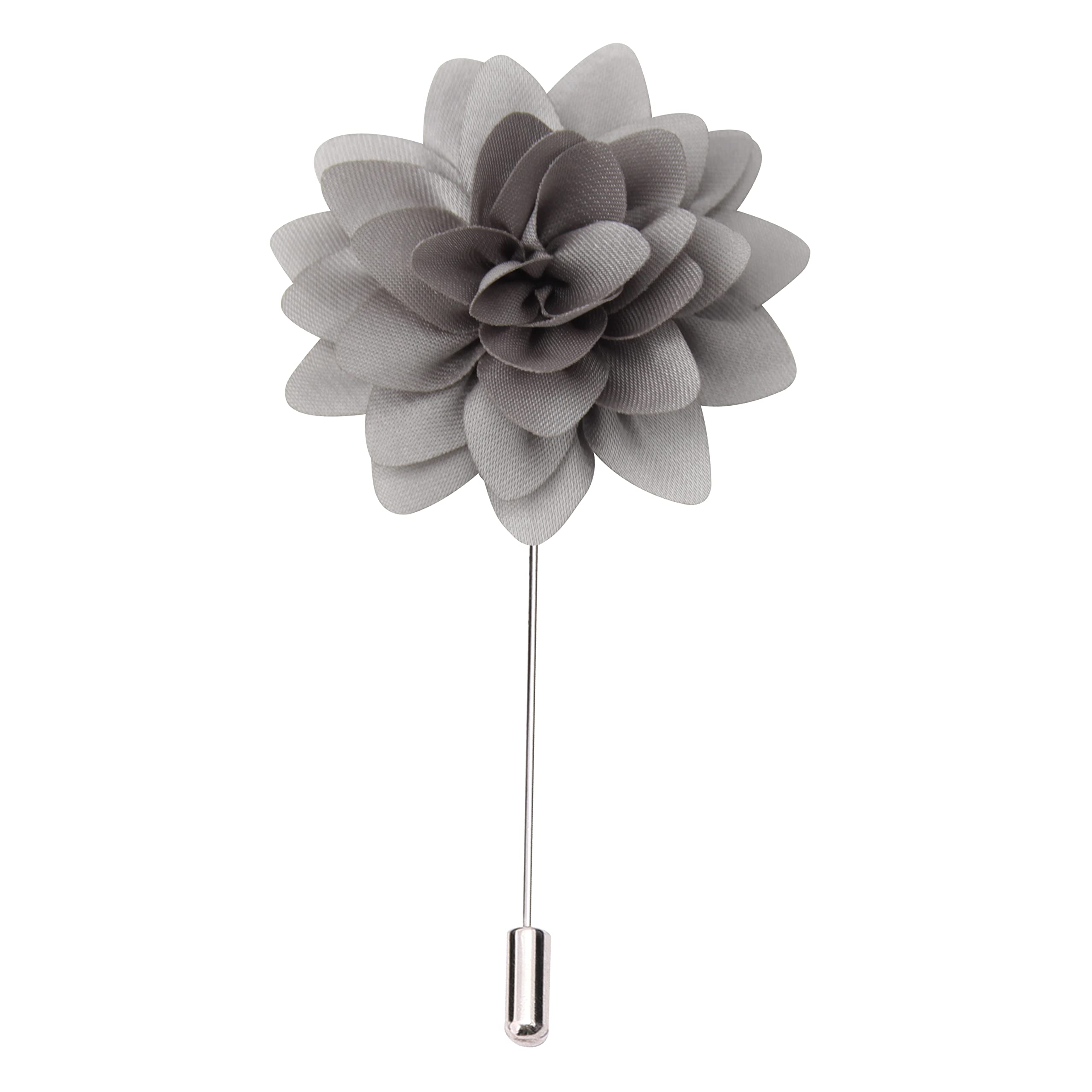 Peluche Elron Petals - Grey Colored Brooch/Lapel Pin for Men (B0786C2JN1) Amazon Price History, Amazon Price Tracker