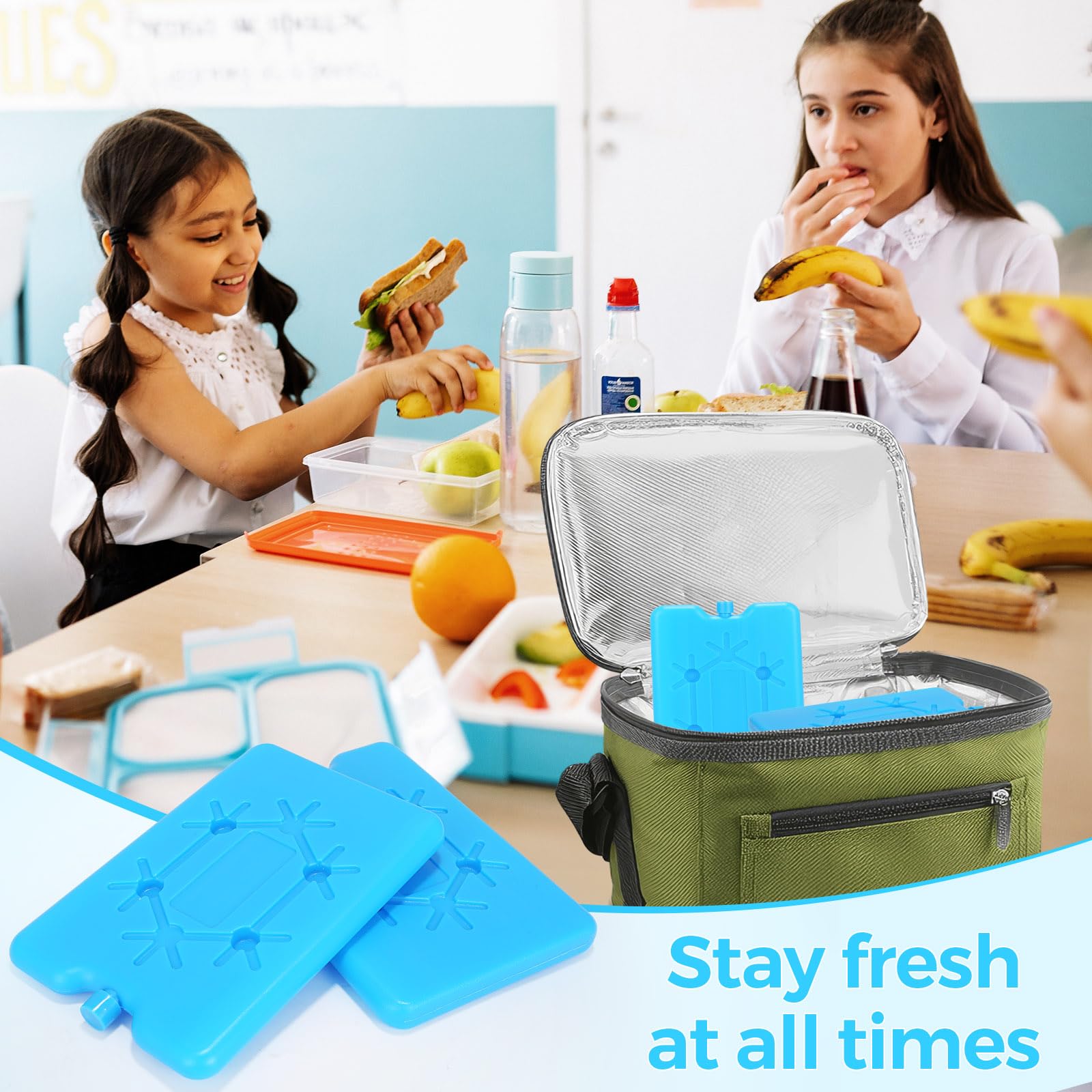 2 Borsini Frigo Con Gelido Riutilizzabile - 200ml Per Mantenere Cibo Fresco In Uscite O Picnic - Foto 4