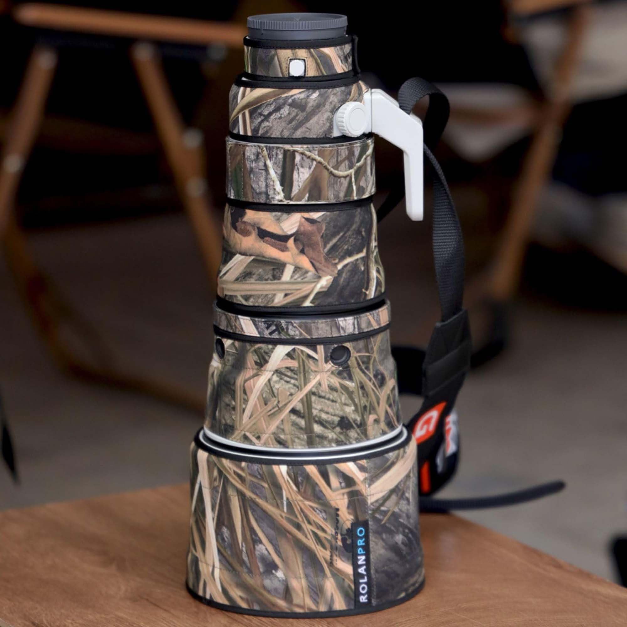 ROLANPRO Housse de Protection pour Sony FE 300mm F2.8 GM OSS, Manteau Camouflage Objectif Anti-Rayures Photographie Animalière - #49 Herbe Séchée
