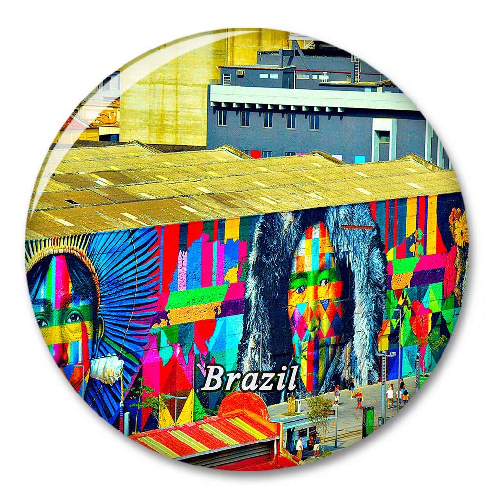 Kxrsm Bxtkpq-Brazil-823 Brazil Salvador Fridge Magnet Decorative Magnet Bottle Opener Tourist City Travel Souvenir Collection Gift Strong Refrigerator Sticker