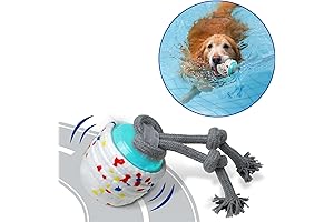 Interactive Dog Toys Automatic, Indoor Moving Dog Toy, Outdoor Floating Dog Water...