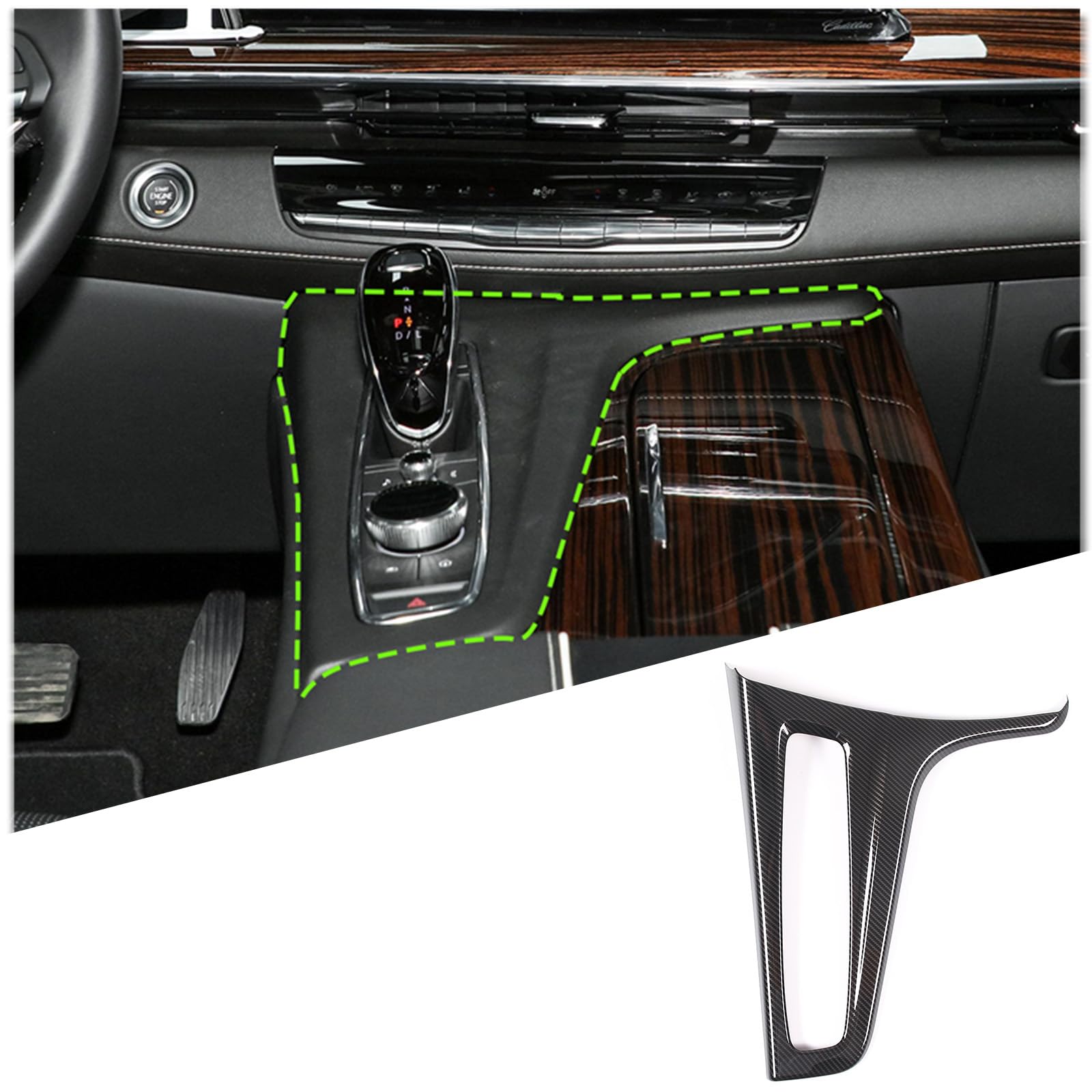 Amazon.com: Hudiriy Car Center Console Gear Shift Panel Cover Trim