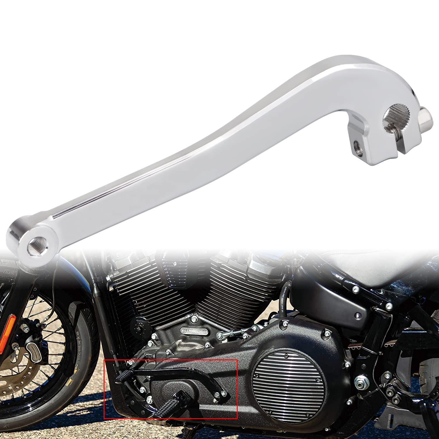 POWER JAMES CNC Black Shift Lever For Harley Davidson Dyna, Softail, Touring Models