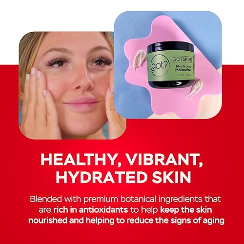 Miniatura 5 de Got - Crema hidratante de hongos - Crema hidratante ligera infundida con reishi, chaga, cordyceps y extractos de hongos de melena de león, manteca