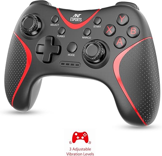 Ant Esports GPL300 PC Controller Wireless, PS3 Controller PC Gamepad with Dual Vibration, 2.4G Wireless Gaming Controller for PC Windows 11 10 8 7,…