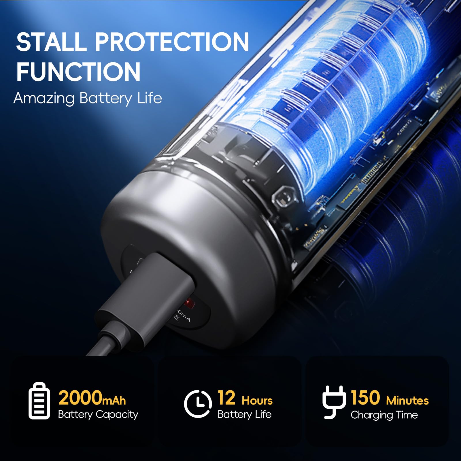 DIKHEE Gun Cleaning Kit, Universal Gun Electric Brushes with 9 Brush Heads, Strong Magnetic Motor Low Speed Helps You Clean More Efficient, Suitable for Most Caliber Shotgun Pistol Rifle, etc