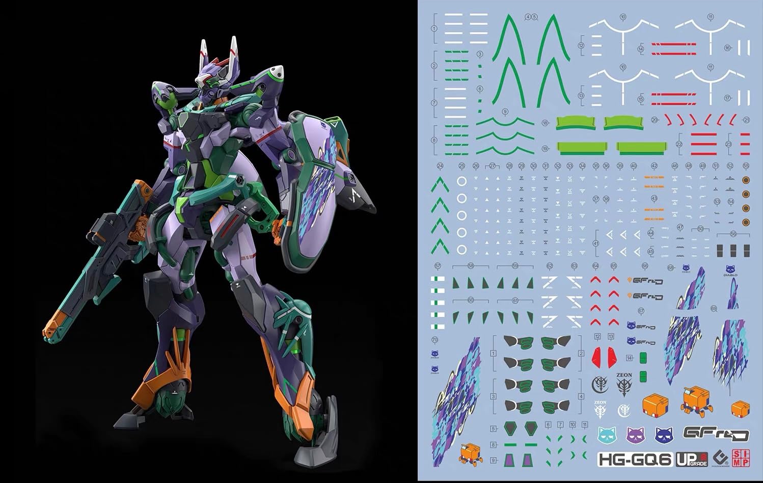 Amazon | (HG 1/144 GQuuuuuuX GFreD（ジフレド）用) HG RG MG PG RE