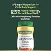 Nature's Bounty Gomitas de Citrato de Magnesio para Adultos, Apoya la Salud General, Huesos, Nervios, Músculos y Corazón, 270mg por Porción, Vegano, No GMO - Frambuesa 90 Count 3