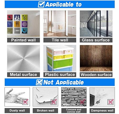 Miniatura 8 de Cinta adhesiva de doble cara de 16.5 pies, nano cinta, transparente, lavable, reutilizable, multiusos
