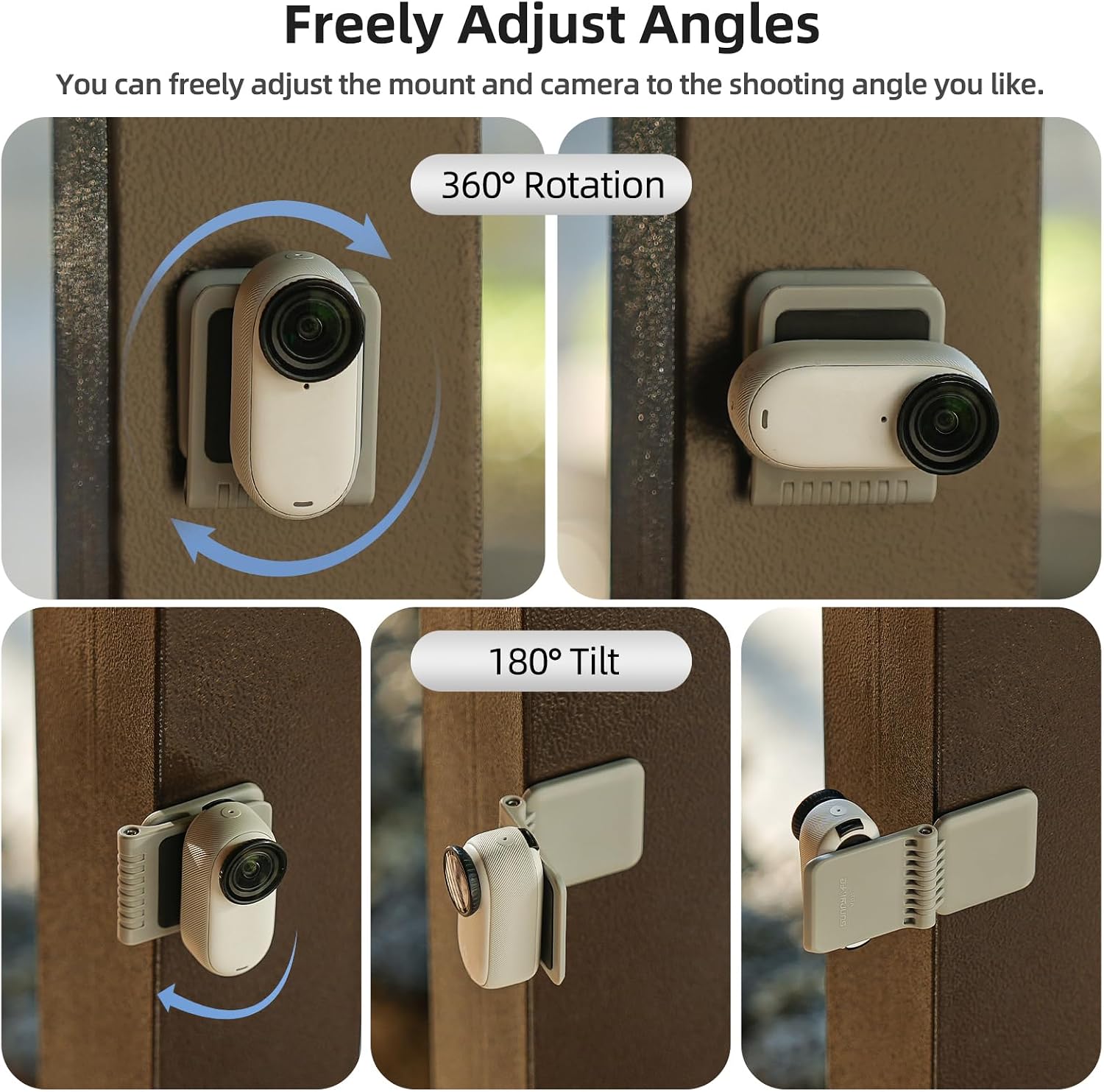 Double Magnetic Mount Stand for DJI Osmo Nano / Insta360 Go Ultra image 4
