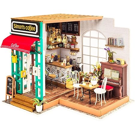 Amazon Moin Moin ドールハウス ミニチュア 手作りキット セット ペーパークラフト スローライフシリーズ お花に囲まれた秘密の扉 プラモデル 通販
