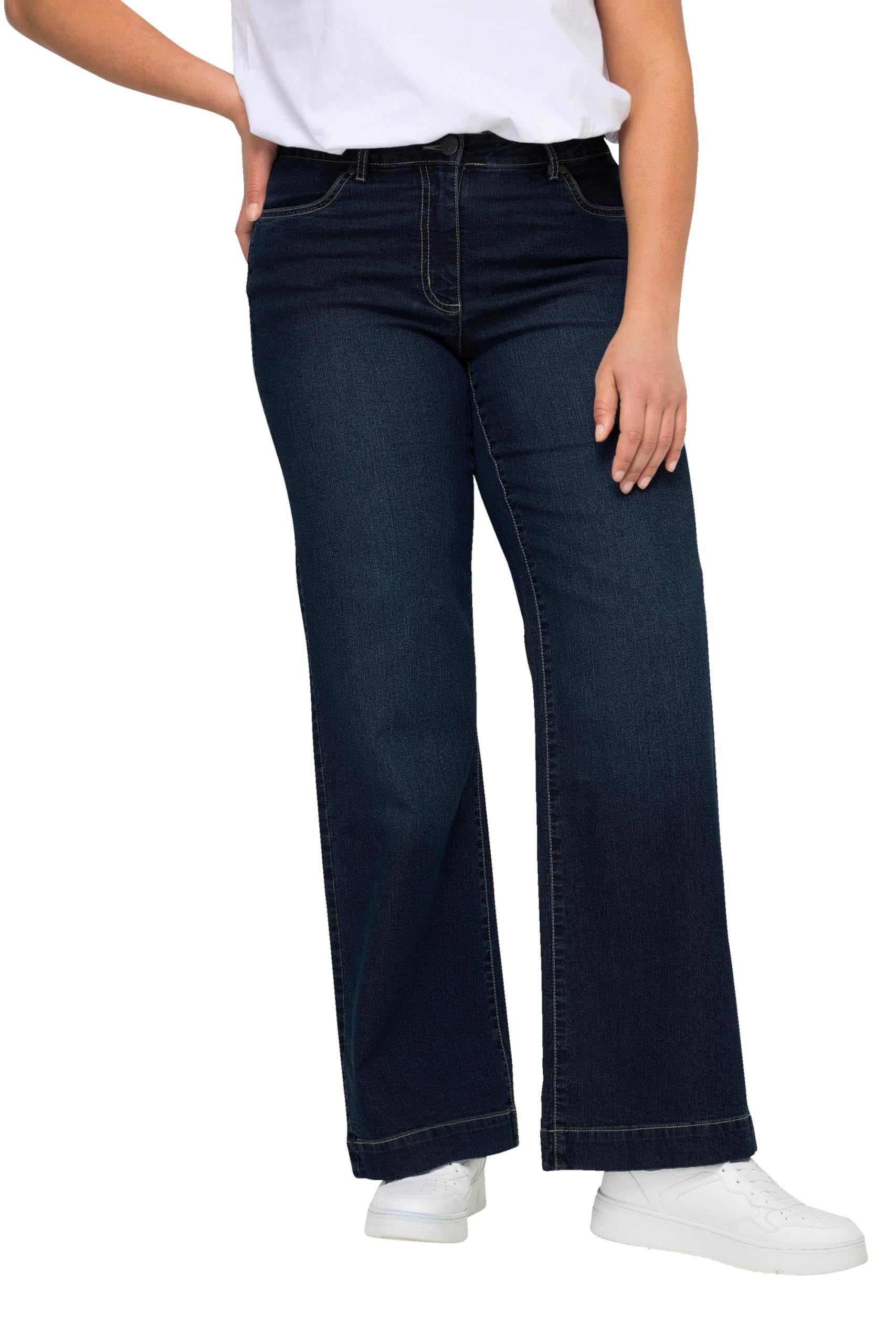 Angel of Style Damen große Größen Übergrößen Plus Size Jeans Nora, weit und gerade, Stretchkomfort, 4-Pocket 831926