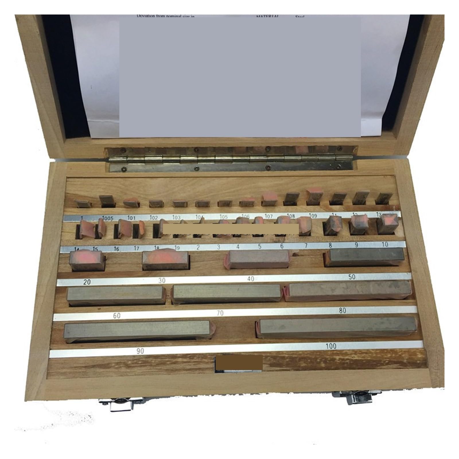 38 pezzi/set, grad 1 0 calibr di misurazine ispezine Macchinisti e metalmeccanici(1)