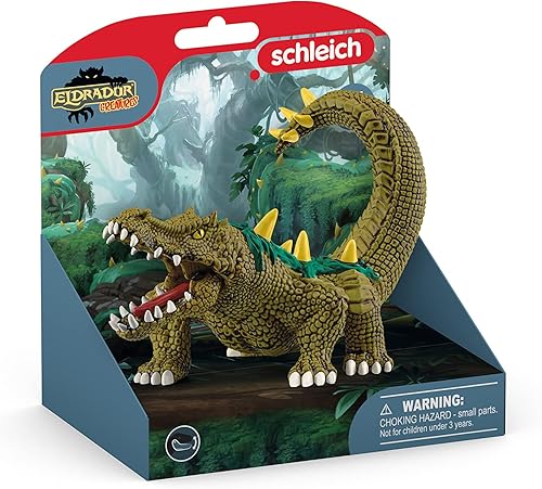 Miniatura 7 de Schleich Eldrador - Juguete de cocodrilo de la selva, figura de acción del monstruo del pantano, figuras de animales de fantasía para niños y niñas,