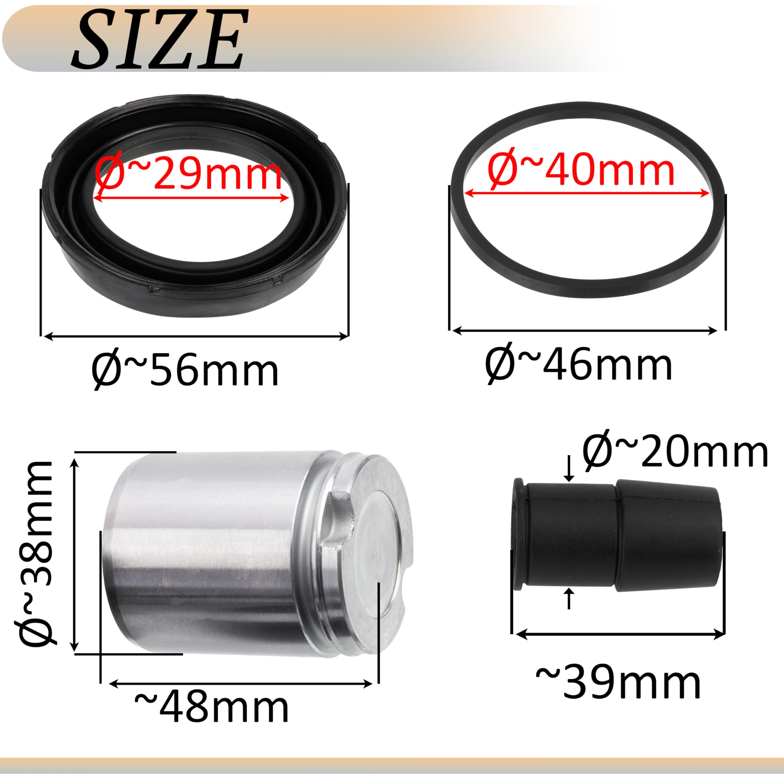 Kit Réparation Étrier De Frein AERZETIX - Essieu Arrière Compatible OE 1610762380