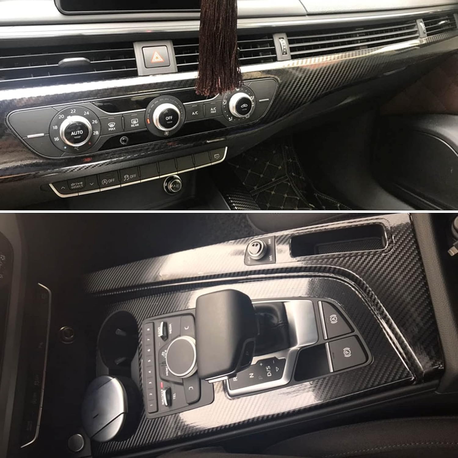 for Audi A4 A5 B9 2017-2019, Car Vinyl Wrap Film Auto Truck Interior DIY Decoration Sticker Car Styling Accessories