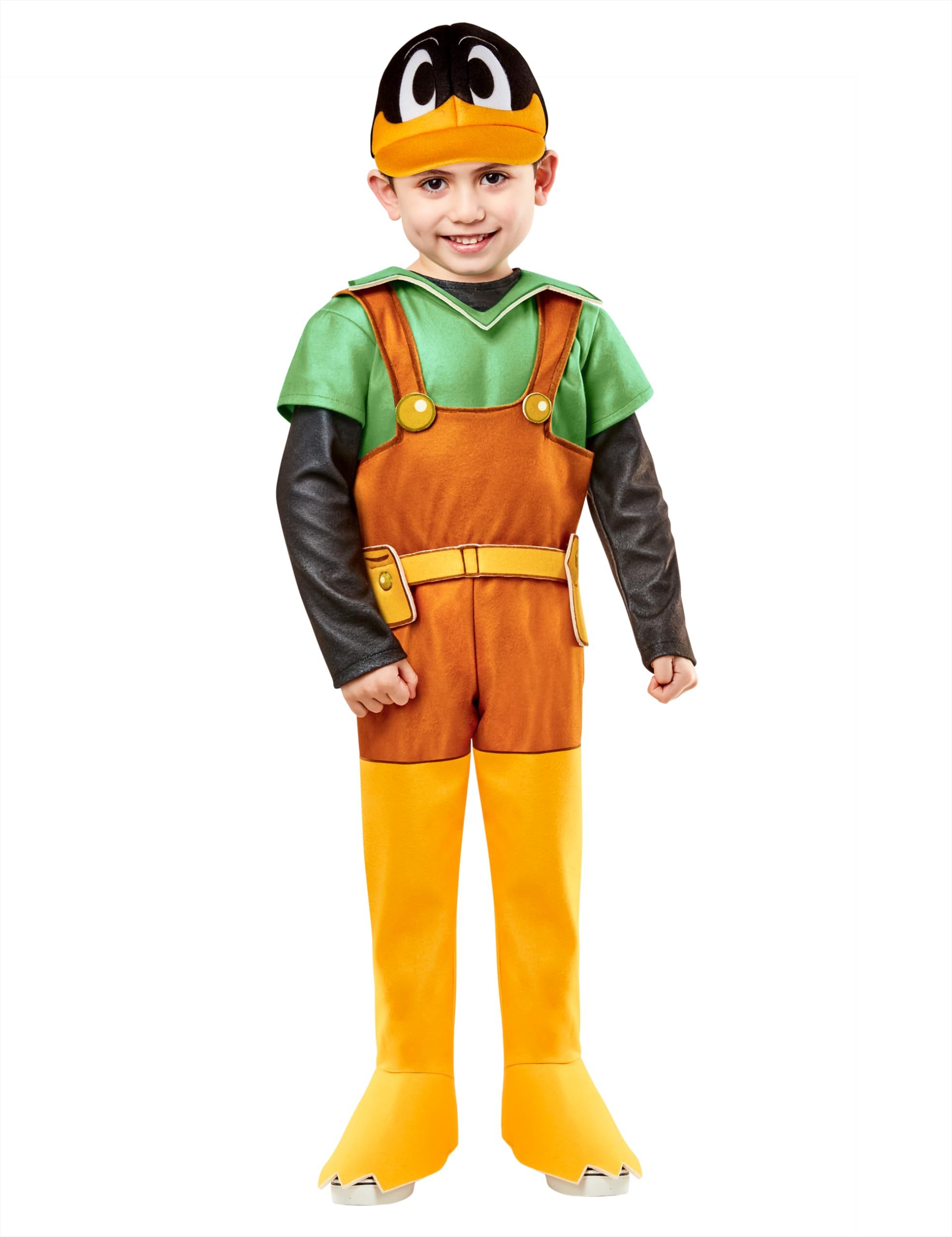 Rubies Toddler Bugs Bunny Builders Daffy Duck Costume Jumpsuit and Headpiece