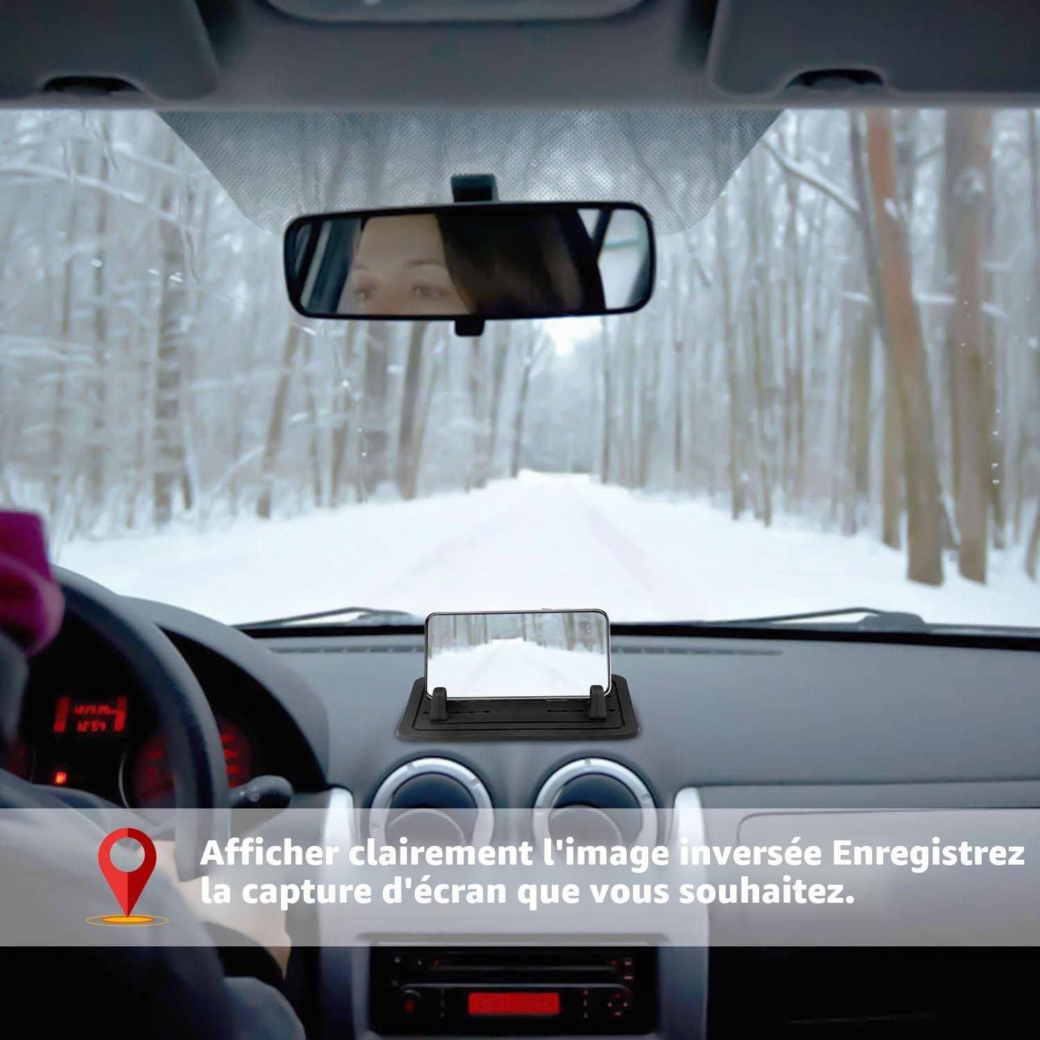 Caméra de recul sans fil WiFi magnétique - Vision nocturne/IP68 étanche - Compatible Android/iOS - Pour voiture, camion, camping-car, van, remorque