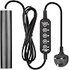 ITIY Mini Fish tank heater 50W, Small Aquarium Heater with 2 Suction Cups Temperature Control for 10-50L Marine Saltwater and Freshwater