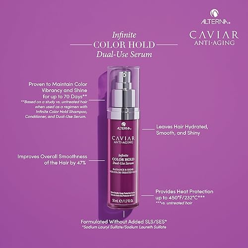 Miniatura 2 de Alterna Caviar Anti-Aging Infinite Color Hold Suero de doble uso | Tratamiento sin enjuague, máscara preservadora del color | Sin sulfato, 1.7 onzas