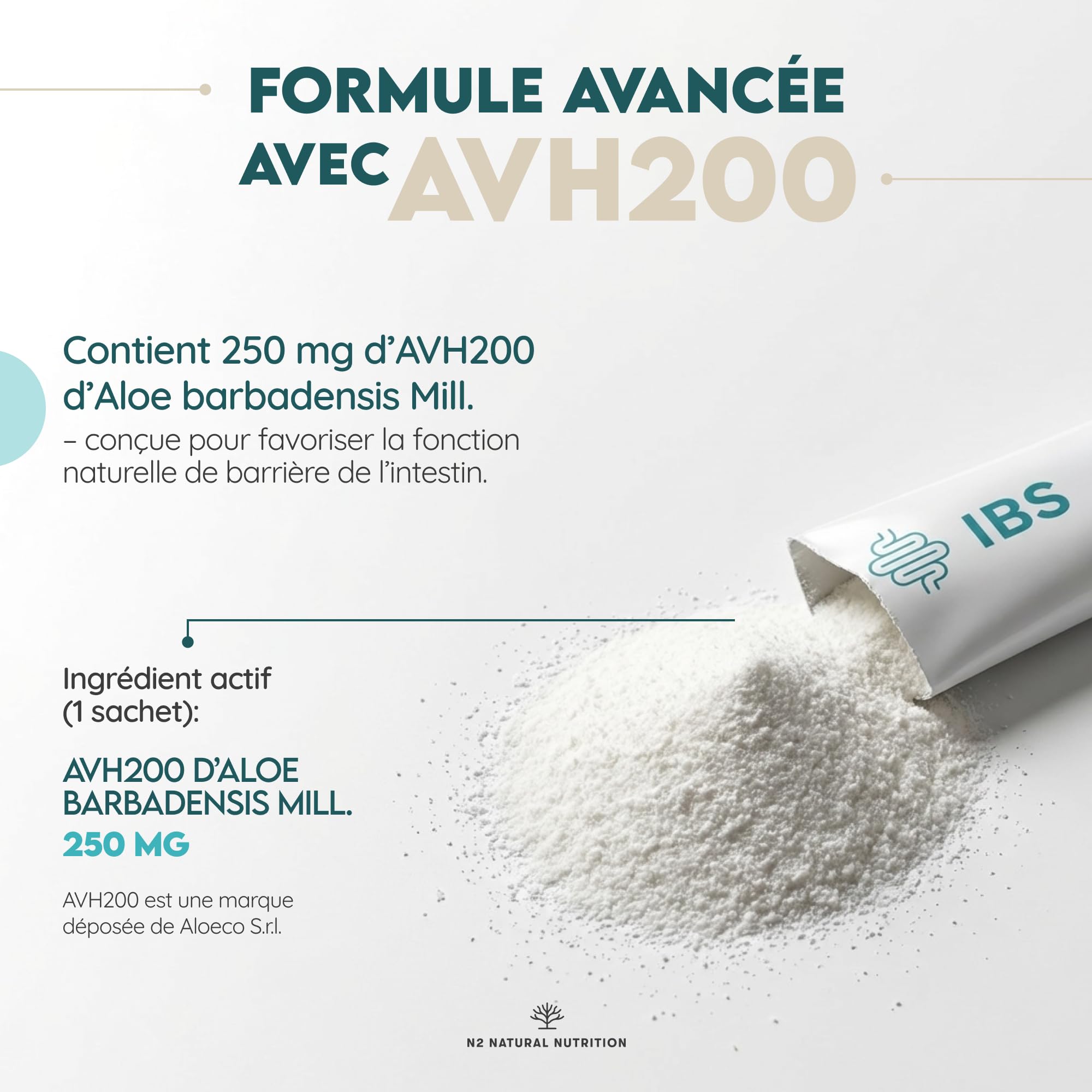 Colon Balance. Syndrome du Côlon Irritable (SCI). Aloe Barbadensis 250 mg. Développé avec l’Université de Göteborg. Traitement 30 jours. Ballonnements et douleurs abdominales. CE. N2 Natural Nutrition