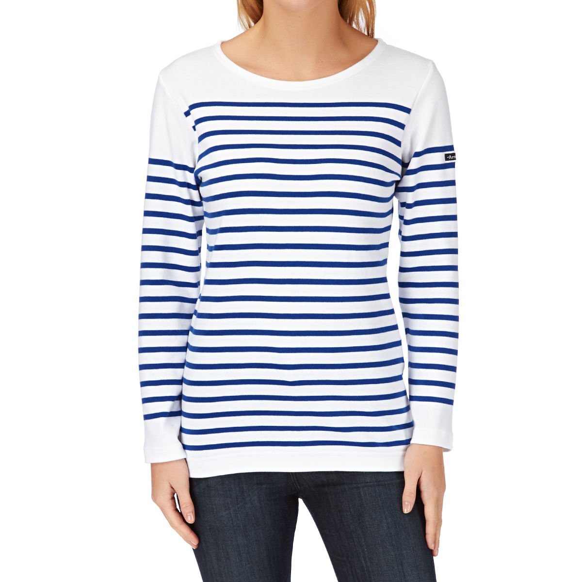 Armor Lux, Women's Admiral Sailor, White (Dw5 White/Star Dw5), 10 (S)