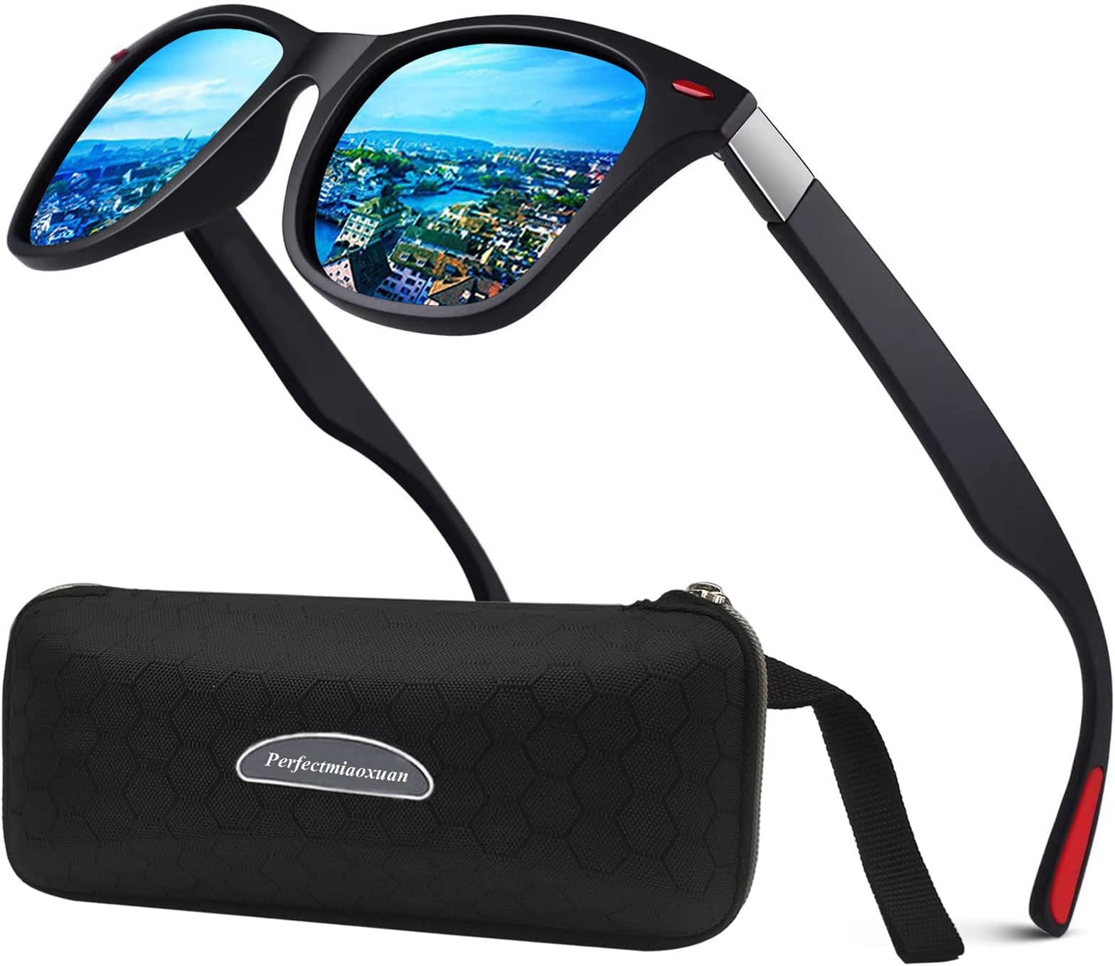Polarised Sunglasses Mens Women UV Protection Cycling Retro Shades Glasses