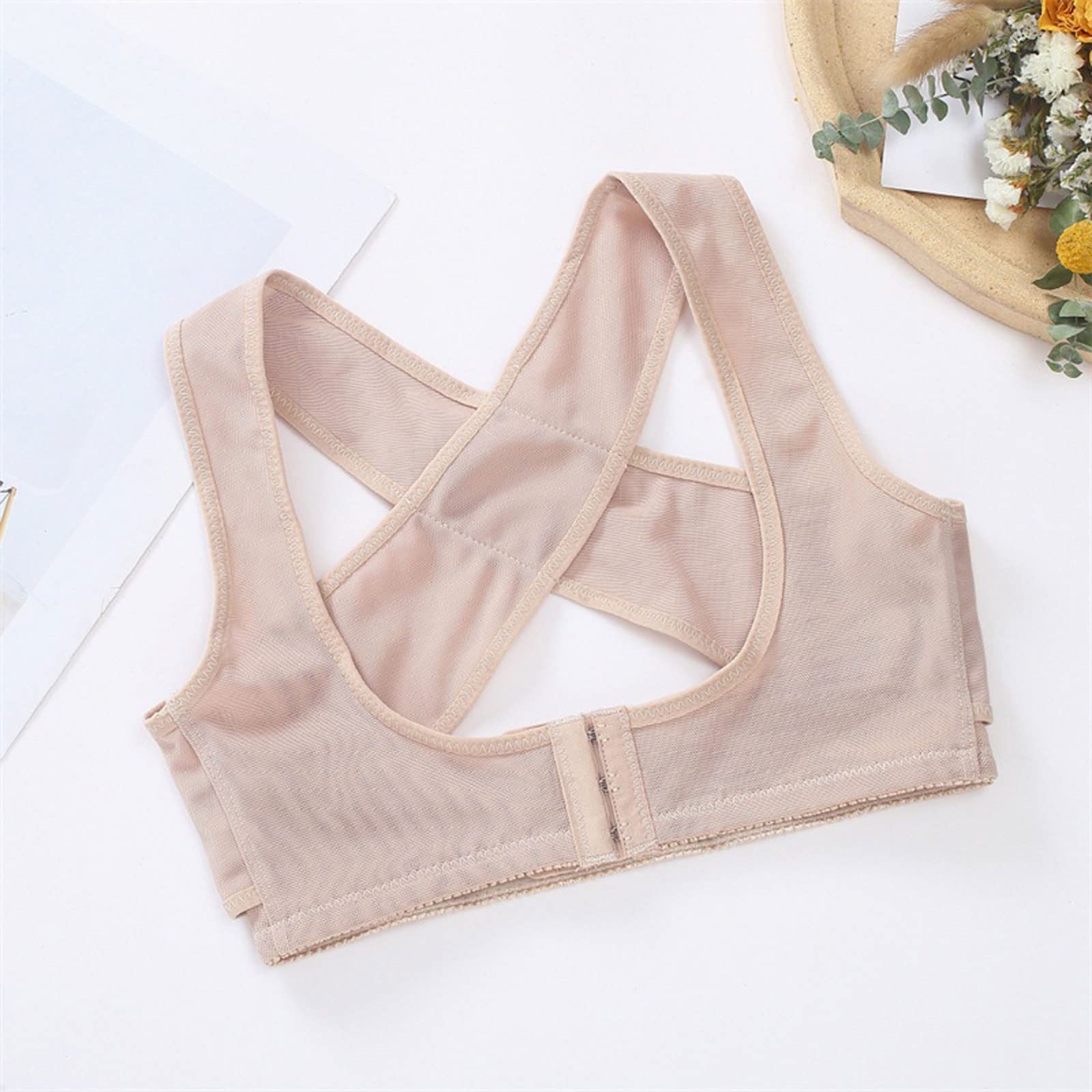 Korektor postawy Biustonosz na klatkę piersiową Wsparcie dla kobiety Garbus Relief Korekcja garbu Kamizelka ortopedyczna Shapewear Topy Zapobieganie zwiotczeniu klatki piersiowej (A XL)