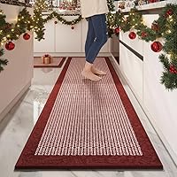 Vista 7 de PADOOR Juego de 2 alfombras de cocina antideslizantes, alfombras extragrandes de 2.5 x 6 pies + 20 x 32 pulgadas para suelo de cocina