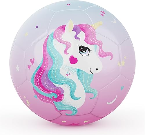 PP PICADOR Pelota de fútbol para niños, bonita pelota de dibujos animados con inflador, juguetes de regalo para niñas y niños, para interiores y