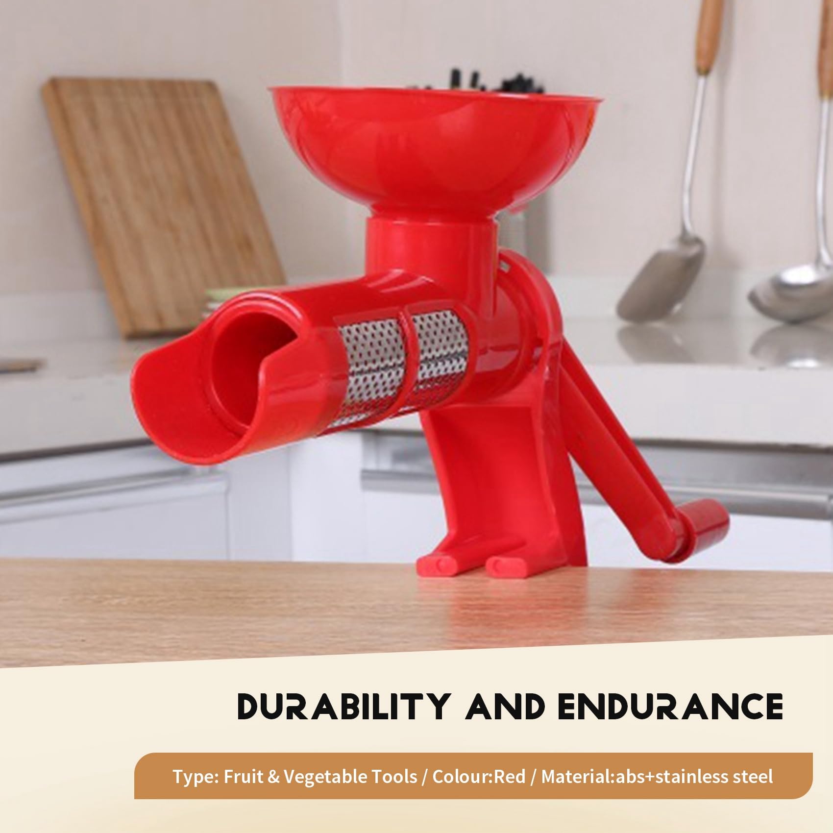 Exprimidor Manual de Tomate de Plástico para Jugo, Accesorio de Cocina Multifuncional