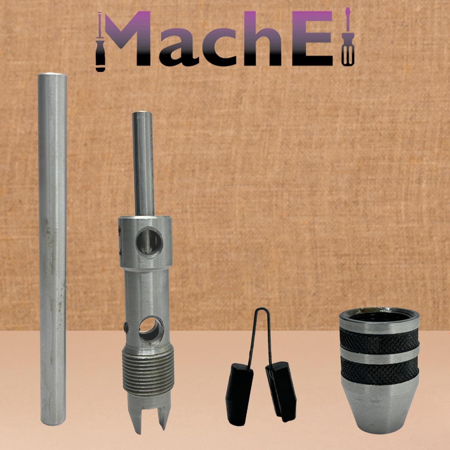 MachEl New Pilot Tap Wrench Spindle 3/32"-1/4" & 1/4"-1/2" for Tap, Thread, Drill Press, Lathe (Set of 2 Pieces)