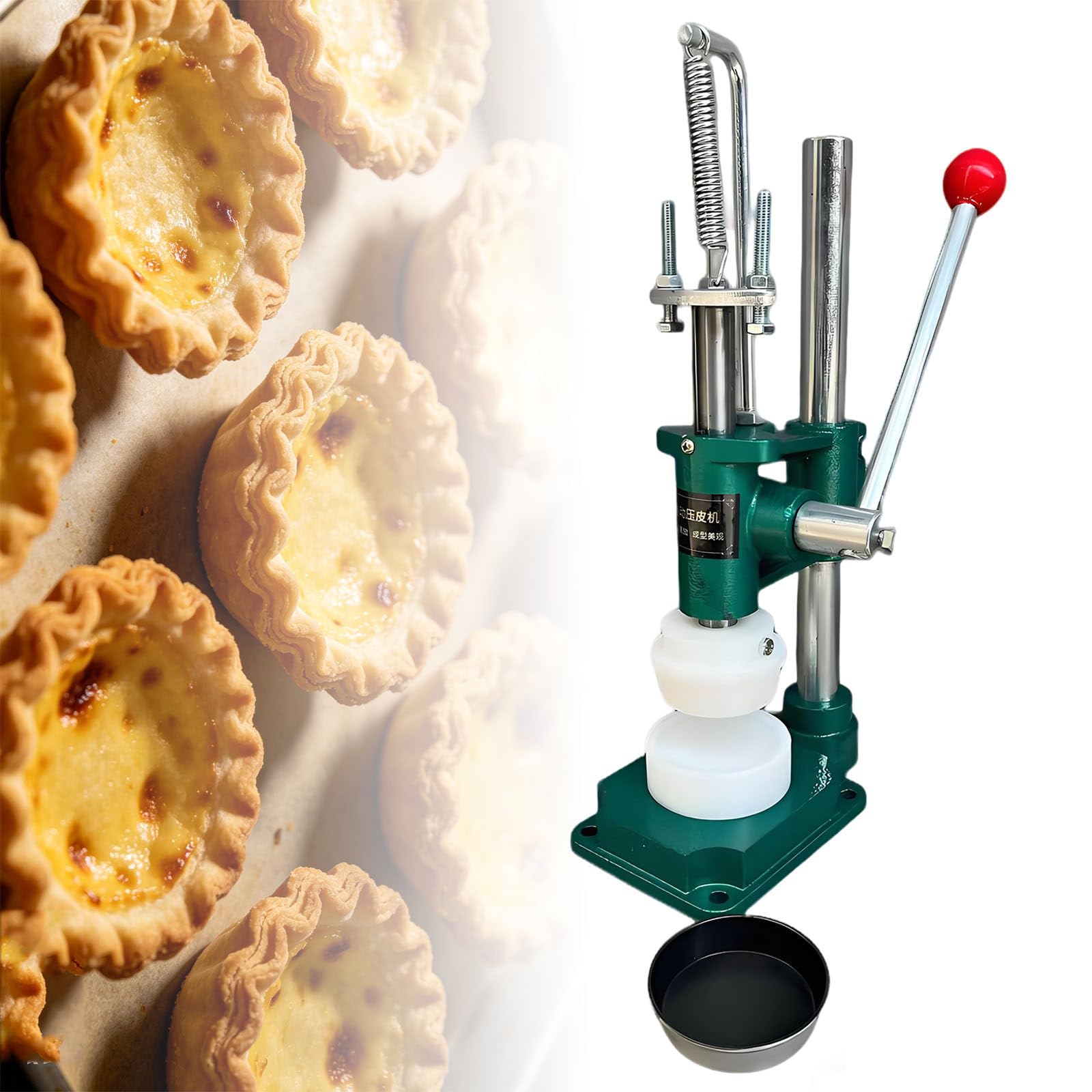 Ymnogjie Manual Tart Pressing Machine,Durable Tart Forming Tool for Home Kitchens,Professional Bakeries,Homemade Custard Shells SN6201