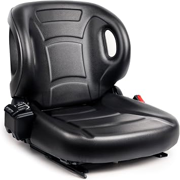 SEATIN Universal Forklift Seat W/Switch,Retractable Safety Belt fits Toyota Forklift Aftermarket,Tractor,Skid Loader,Excavator,Dozer,Backhoe,Telehandler,UTV,ATV