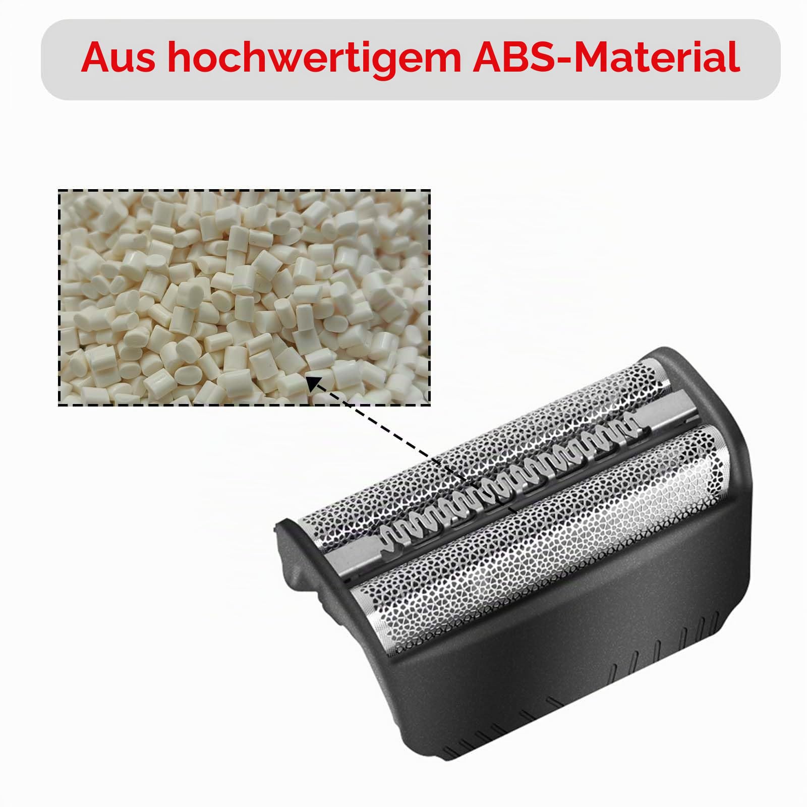 Braun 1 Stück für Serie 3 Ersatzkopf, Kompatibel mit 30B 310 330 340 5746 4875 7630, Schwarz/Silber, Inkl. Bürste und Reinigungstuch, Unisex, Modern, Mit Integriertem Wiederaufladbaren Akku, Grayscale