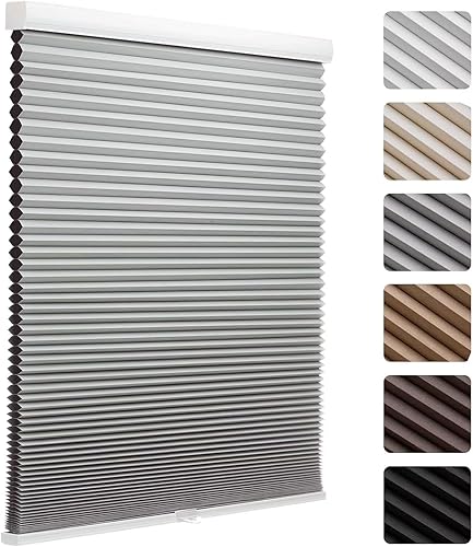 Vista 27 de MYshade Persianas Opacas Celulares Inalámbricas de 1.5 Pulgadas, Persianas Impermeables con Aislamiento Térmico y Reducción de Ruido, Tratamientos