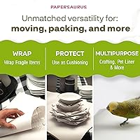 Vista 2 de Papel de embalaje de papel de periódico - Hojas de papel de embalaje para mudanza y envío - 160 hojas de papel de periódico - 5 libras, 17 x 27