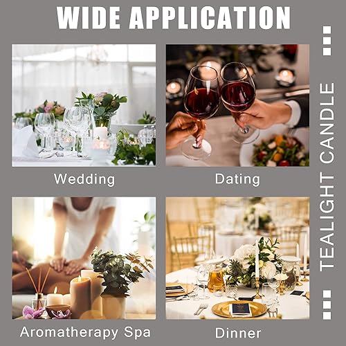 Miniatura 6 de Portavelas votivas redondas de vidrio transparente, portavelas de té de cristal de otoño para centros de mesa, votivo para decoración de fiesta de