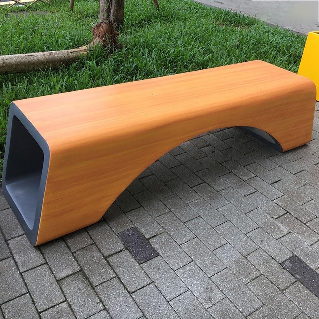Patio Benches for Outdoors Fiberglass Park ChairOutdoor Public BenchesSimple Customized SeatsForeign TradeLeisure Chair Garden Benches for Outdoors