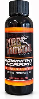 Pure Whitetail Dominant Scrape | Buck Scent | Potent Active Scrape Deer Scent | Fill Your Deer Scent Dripper | Cover Your Flex Wick or Mock Scrape Rope | 2 oz Bottle