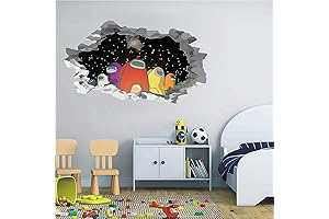 Among Us Unicorn Plush Wall Stickers