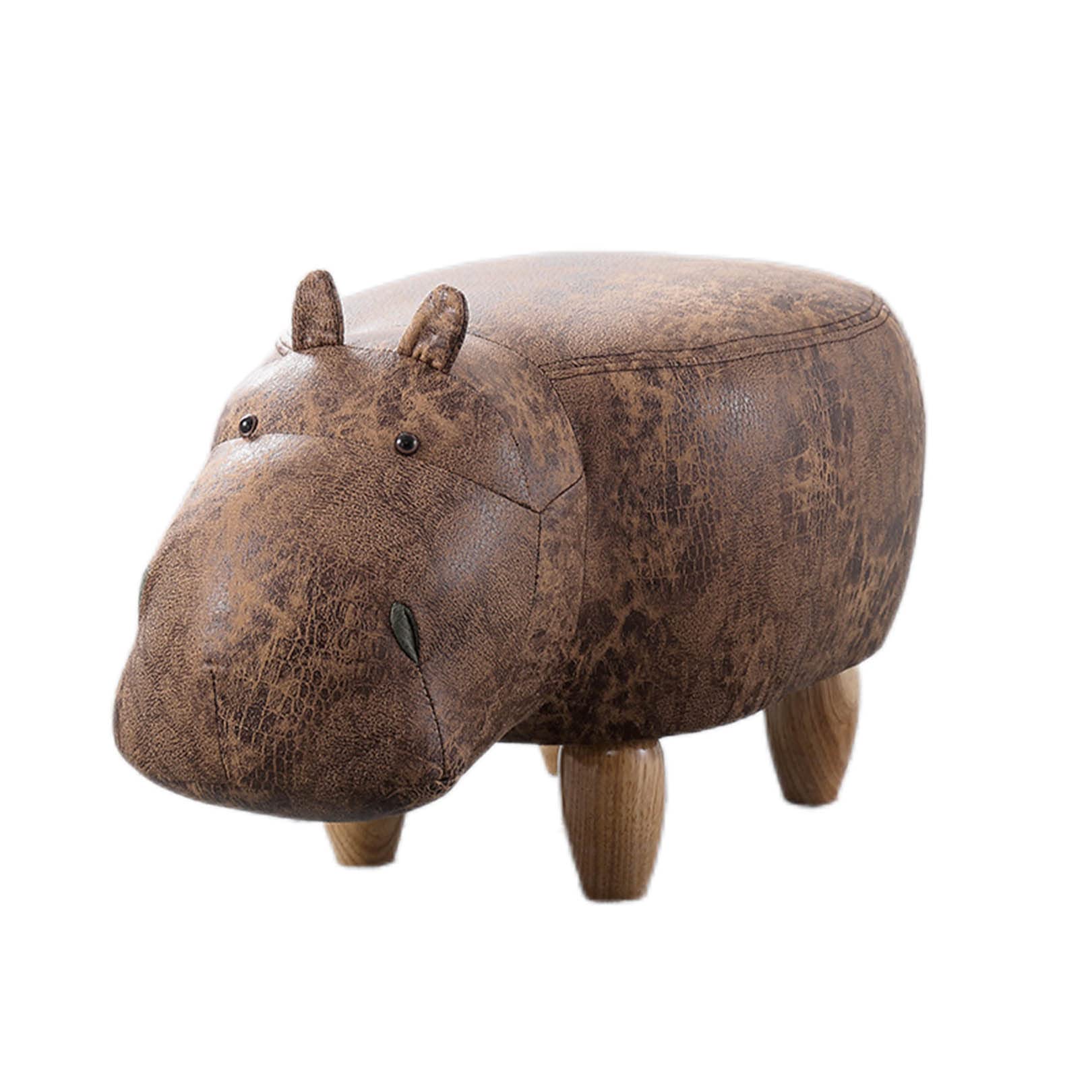 Repose-pieds ottoman imprimé animal pouf rembourré créatif