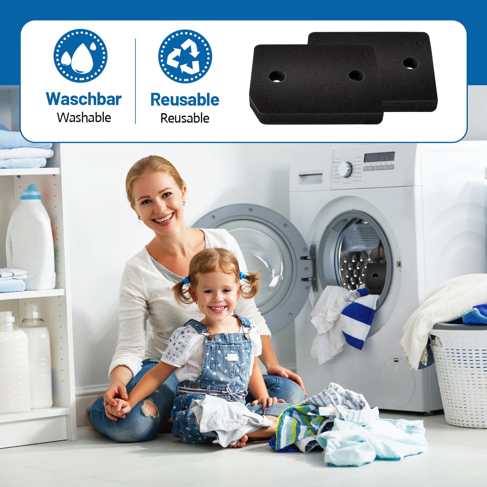 3X(3 STÜCK ZubehöR Trockner Filter für 9164761 für Trockner WäRi