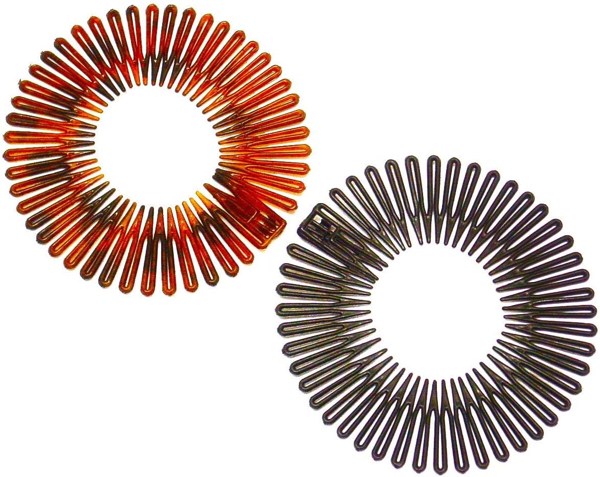 La Peach Fashions Classic Ladies Flex Combs Zig Zag Hair Band Unisex Design Comb (Bktort)
