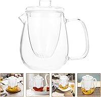 Vista 5 de Tetera de vidrio resistente al calor para té de hojas sueltas Cafetera perfumada transparente para adultos para hierbas verdes