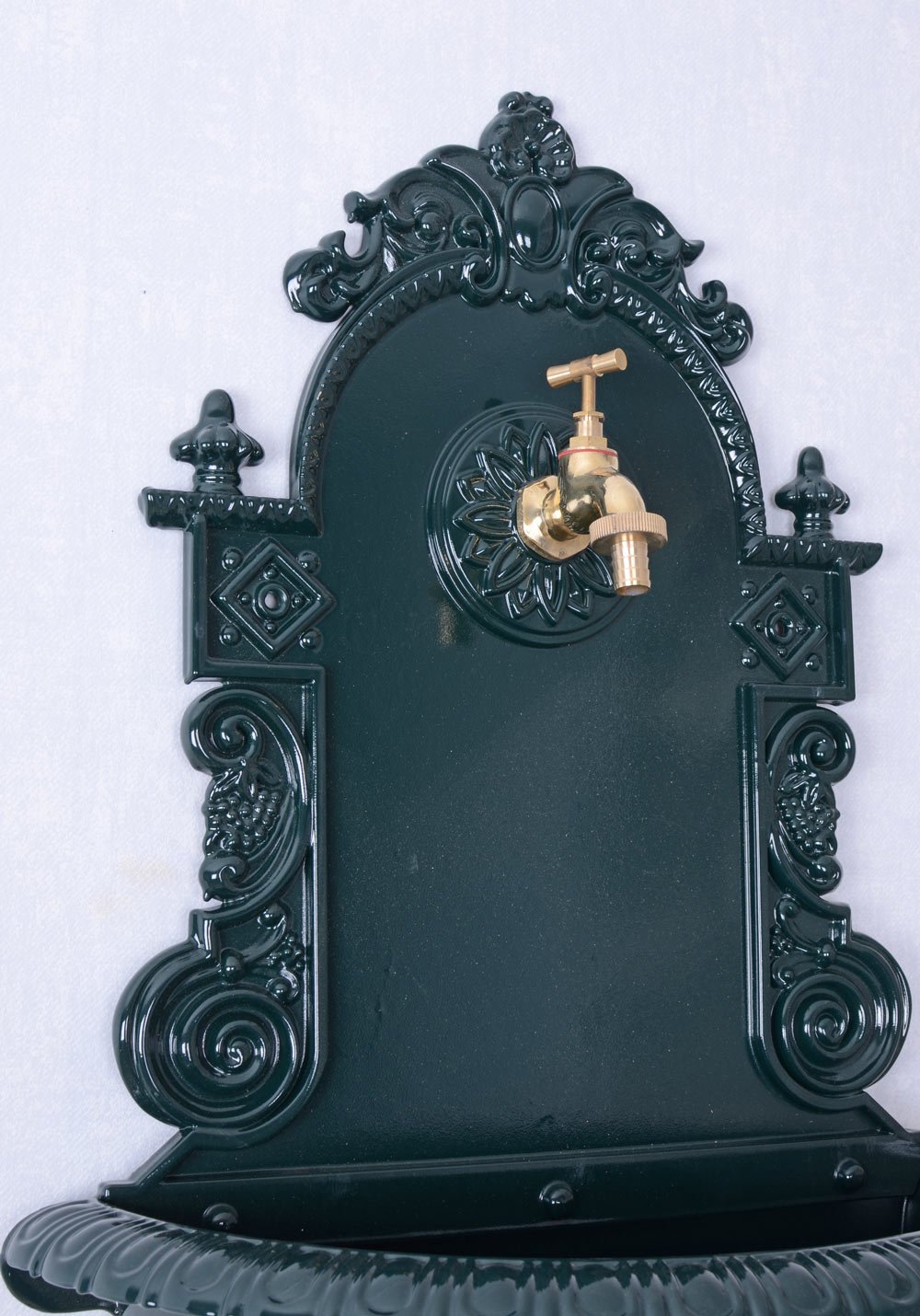 Antiguo Fuente de Pared, Fuente Ornamental, Fuentes de jardín, Fuente, eisenbrunnen para el jardín, LA TERRAZA O Hermosa En Casa, EN Verde - Palazzo Exclusivo