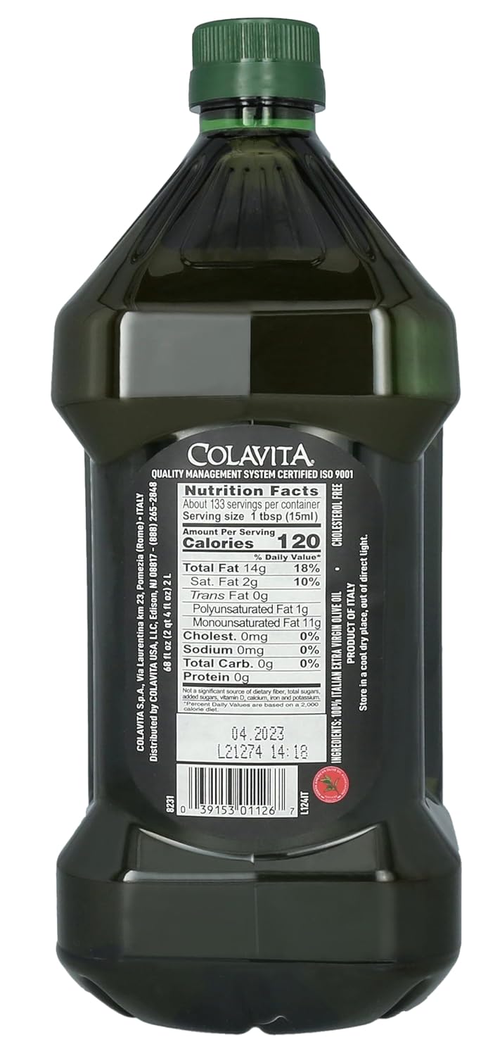 Colavita Premium Italian Extra Virgin Olive Oil, 68 fl. oz. (2 Liters) Jug